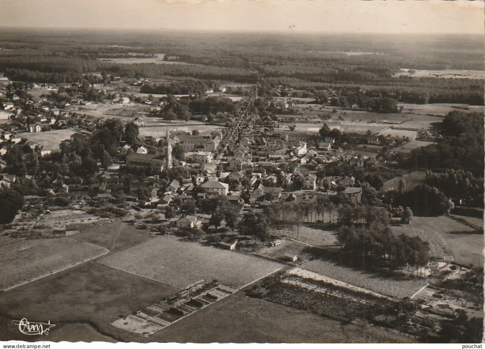 YO 23-(40) MIMIZAN BOURG - VUE AERIENNE - 2 SCANS - Mimizan