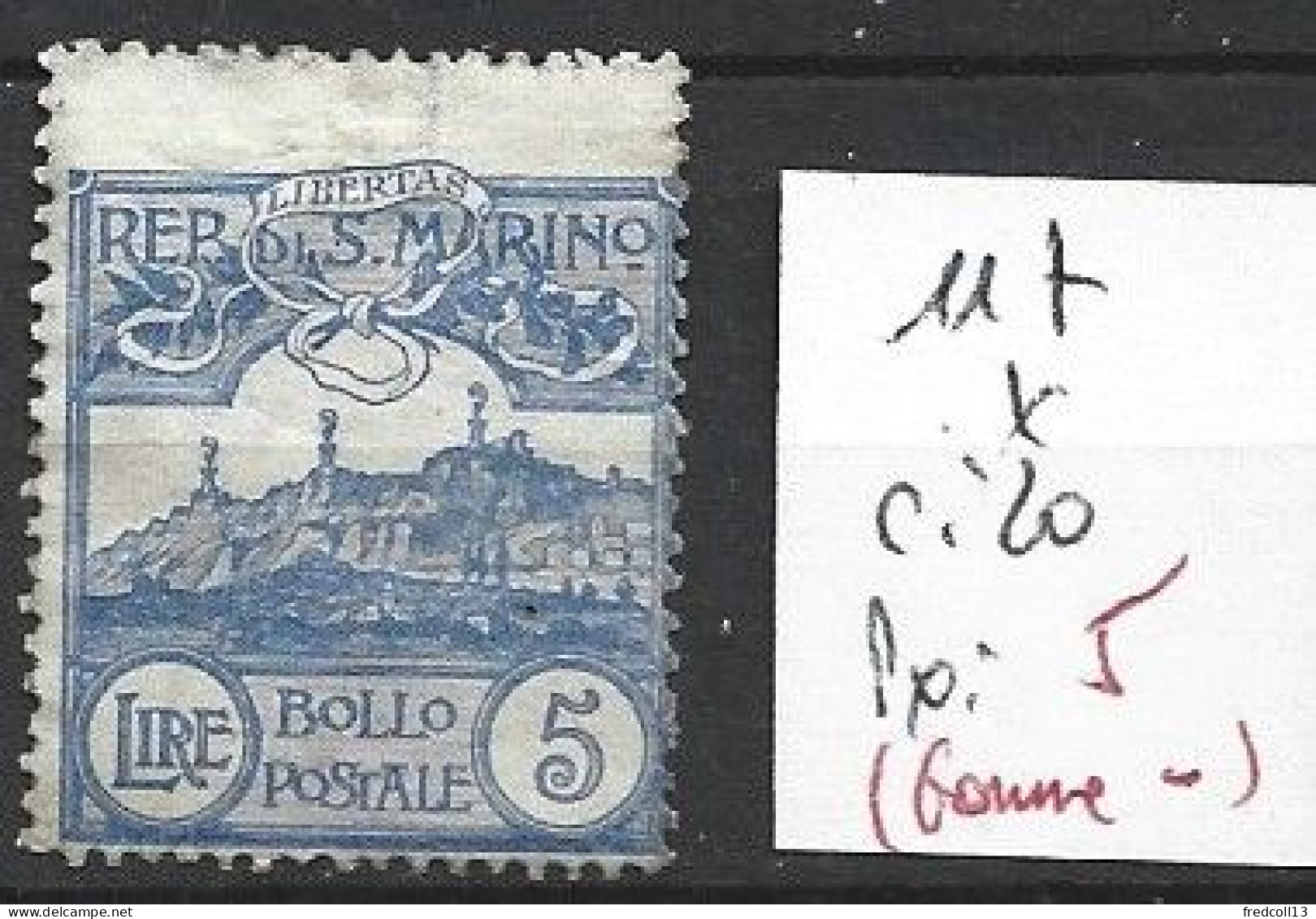 SAINT-MARIN 117 * Côte 20 € ( Gomme Moyenne ) - Unused Stamps