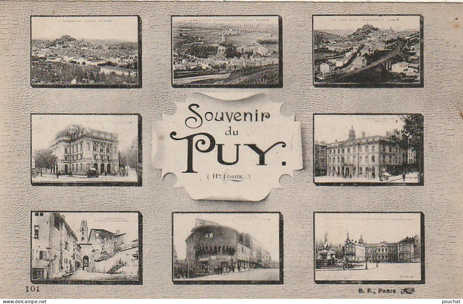 YO 26-(43) SOUVENIR DU PUY - CARTE  MULTIVUES  - 2 SCANS - Le Puy En Velay