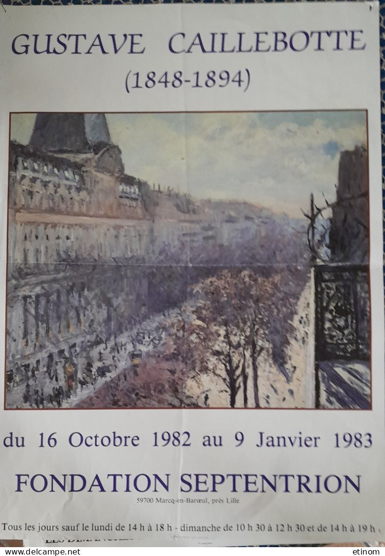 Affiche Lille  Septentrion 1982  Gustave Caillebotte - Plakate