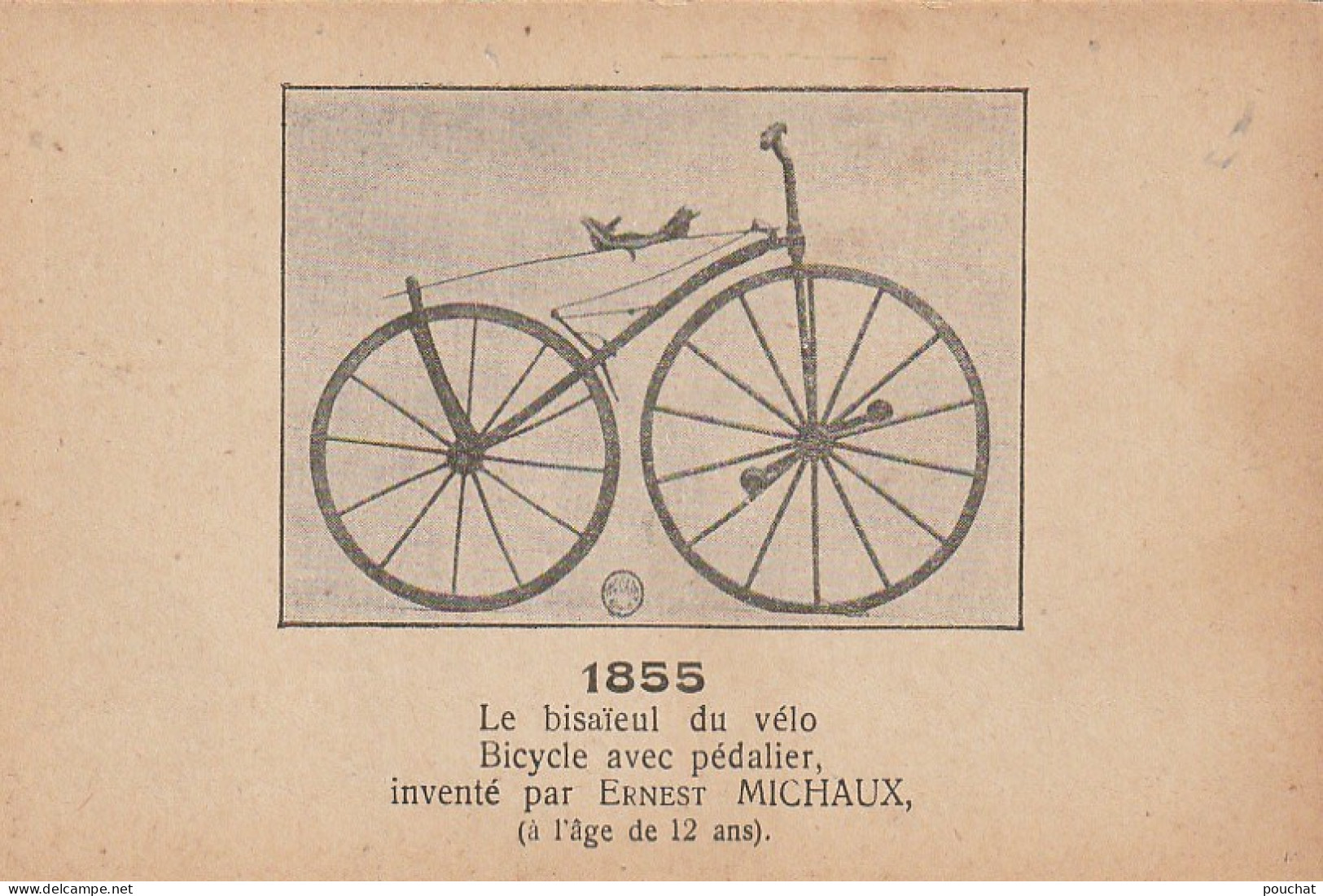 YO Nw30- LOT 8 CPA SUR BICYCLE , VELOCIPEDE , BICYCLETTE - ANNEES 1855 , 1860 , 1865 , 1875 , 1880 , 1885 , 1890 , 1894 - Cycling