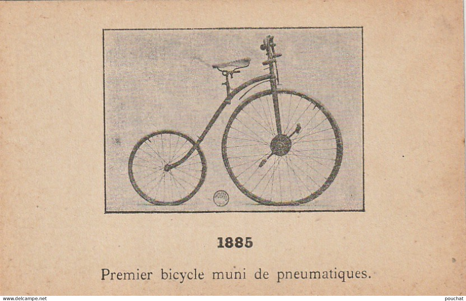 YO nw30- LOT 8 CPA SUR BICYCLE , VELOCIPEDE , BICYCLETTE - ANNEES 1855 , 1860 , 1865 , 1875 , 1880 , 1885 , 1890 , 1894