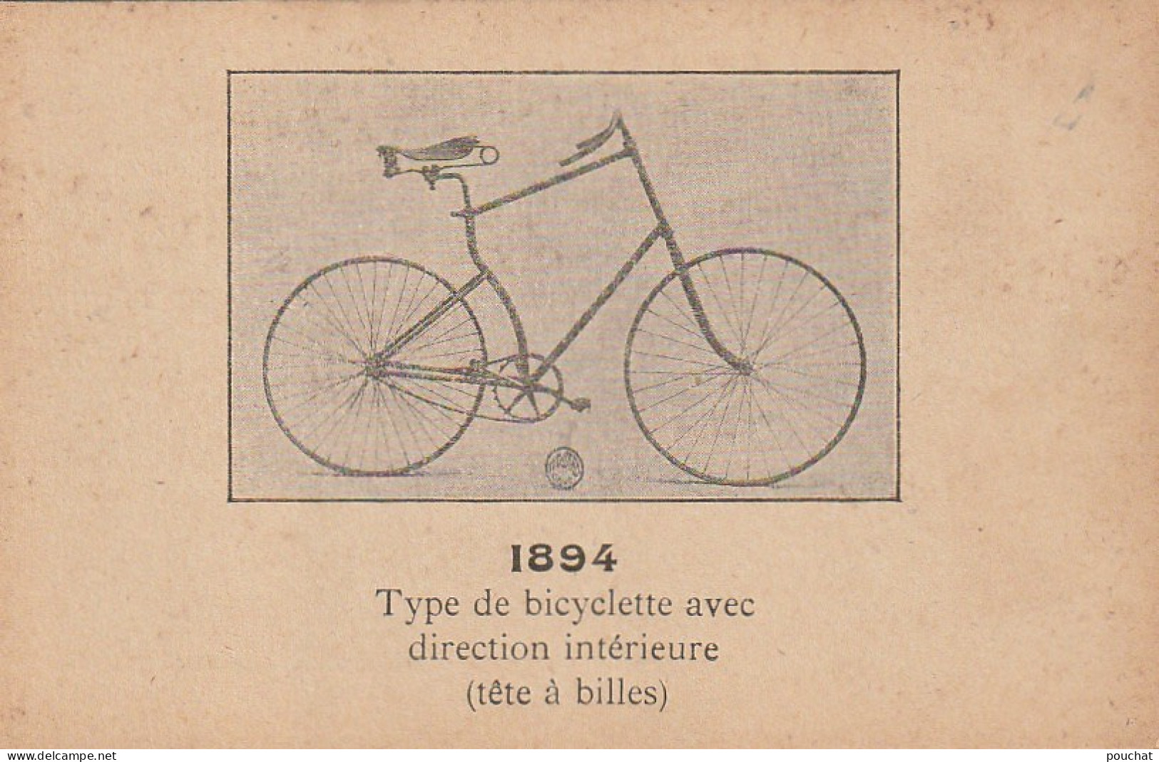 YO nw30- LOT 8 CPA SUR BICYCLE , VELOCIPEDE , BICYCLETTE - ANNEES 1855 , 1860 , 1865 , 1875 , 1880 , 1885 , 1890 , 1894