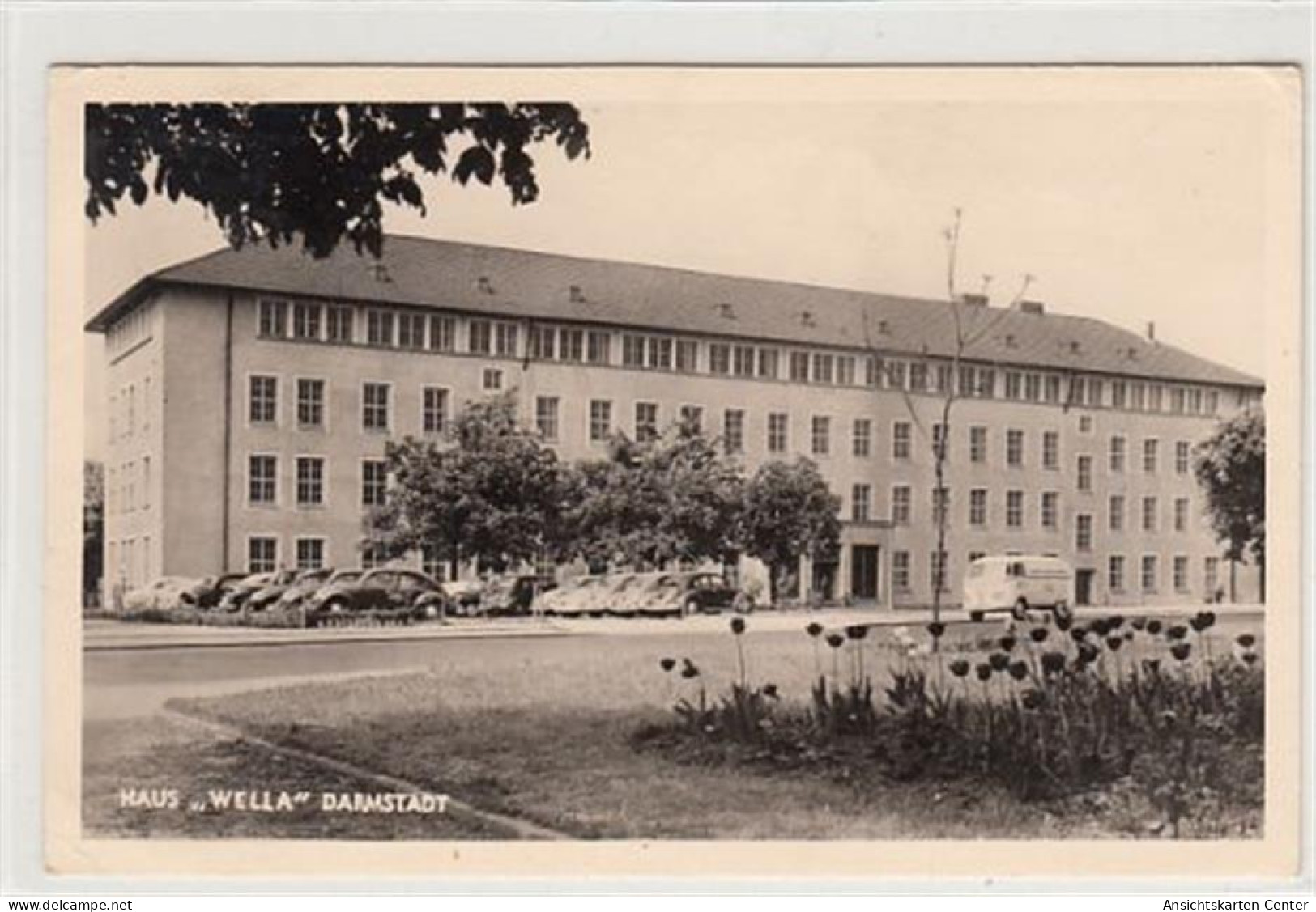 39089806 - Darmstadt. Haus Wella Gelaufen, 1956. Leichter Stempeldurchdruck, Kleiner Knick Unten Links, Sonst Gut Erhal - Darmstadt