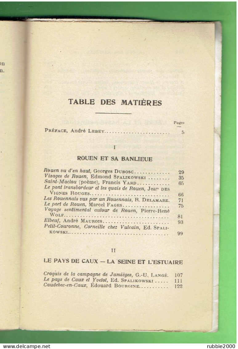 NORMANDIE ET NORMANDS D AUJOURD HUI 1927 ROUEN ET SA BANLIEUE LE PAYS DE CAUX ET LA SEINE LA BASSE NORMANDIE - Normandië