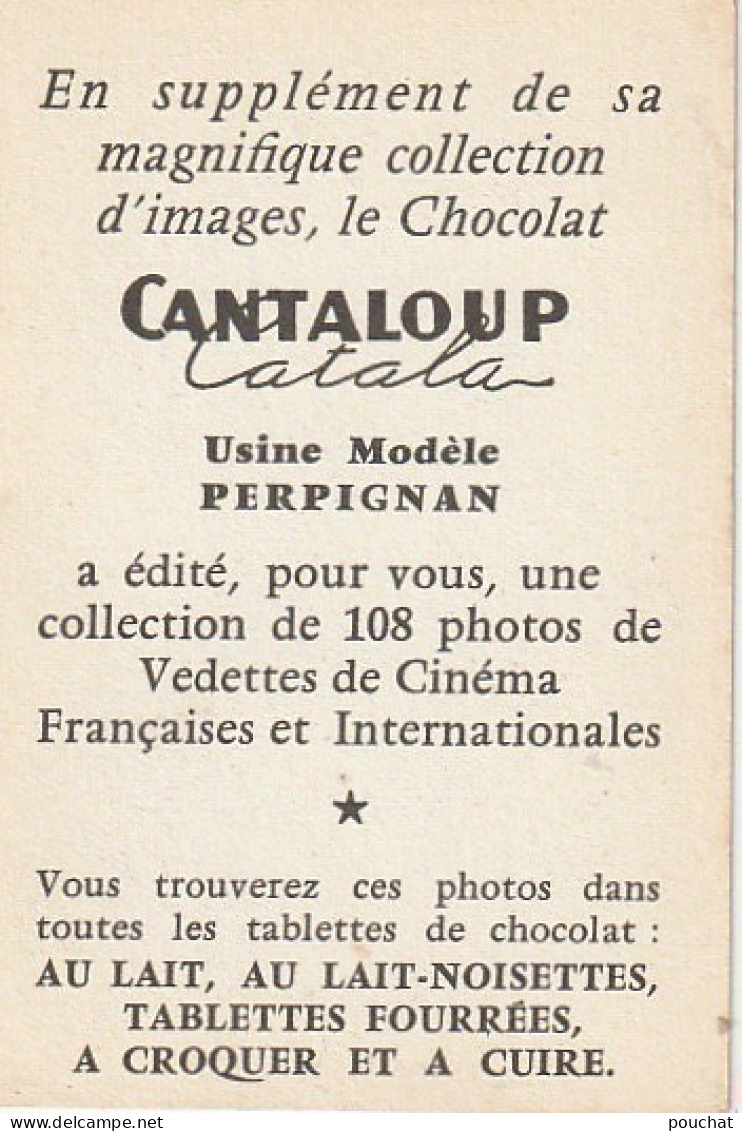 YO Nw32- GEORGES GUETARY , ARTISTE - IMAGE PUBLICITAIRE CHOCOLAT CANTALOUP CATALA , PERPIGNAN - Sammlungen