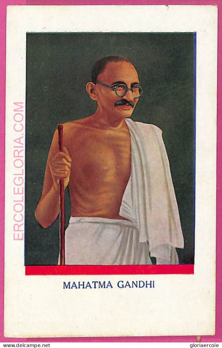 Ag3647 - INDIA - VINTAGE POSTCARD - Mahatma Gandhi - India