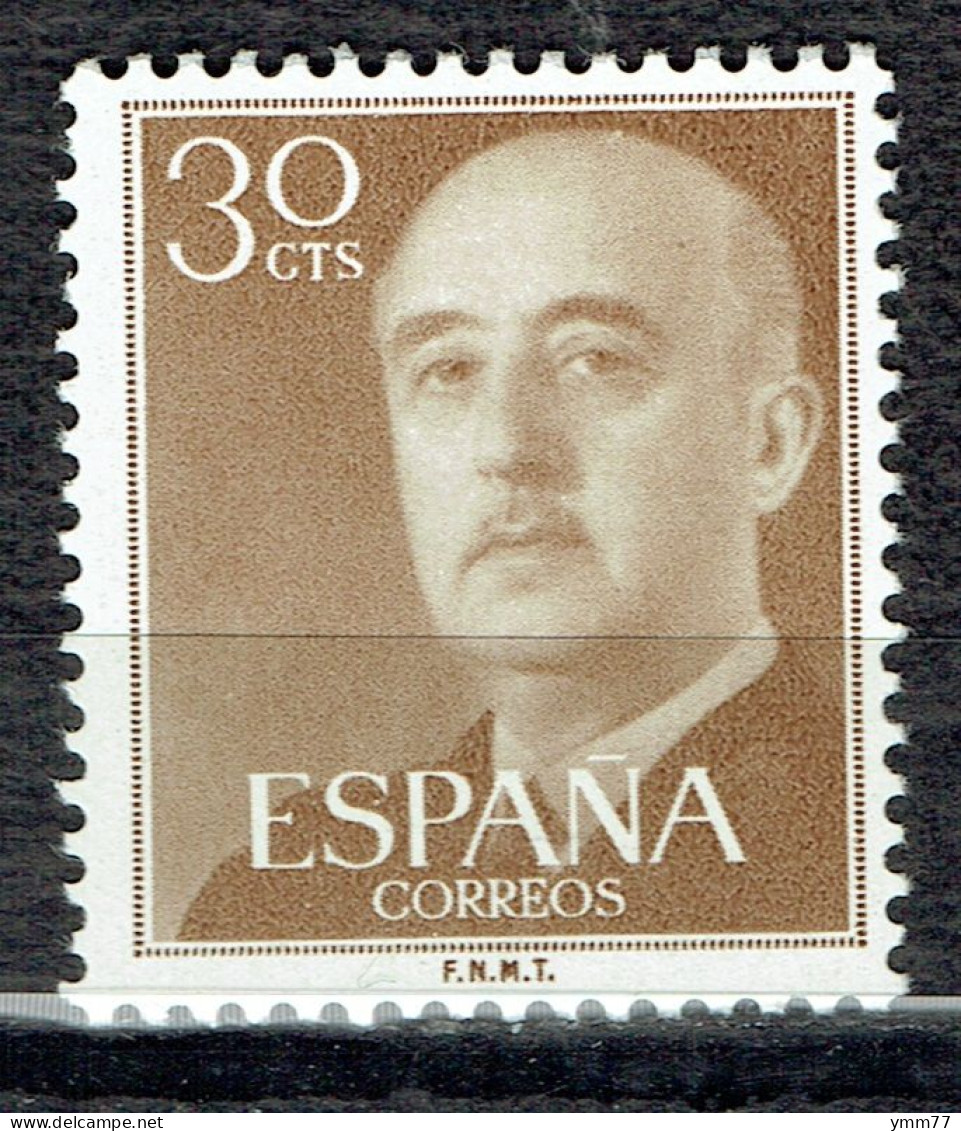 Série Courante : Général Francisco Franco - Unused Stamps