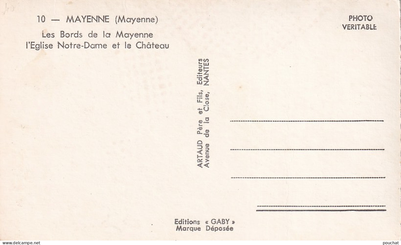 XU Nw-(53) MAYENNE - LES BORDS DE LA MAYENNE - L' EGLISE NOTRE DAME  ET LE CHATEAU - Mayenne