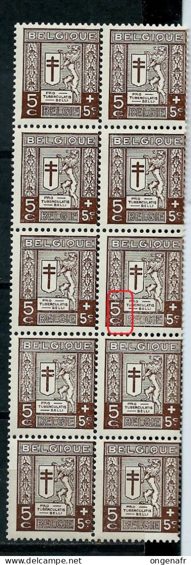 6 Blocs  Du N° 240 + CU Luppi- ** Soit 126 Timbres - 1901-1930