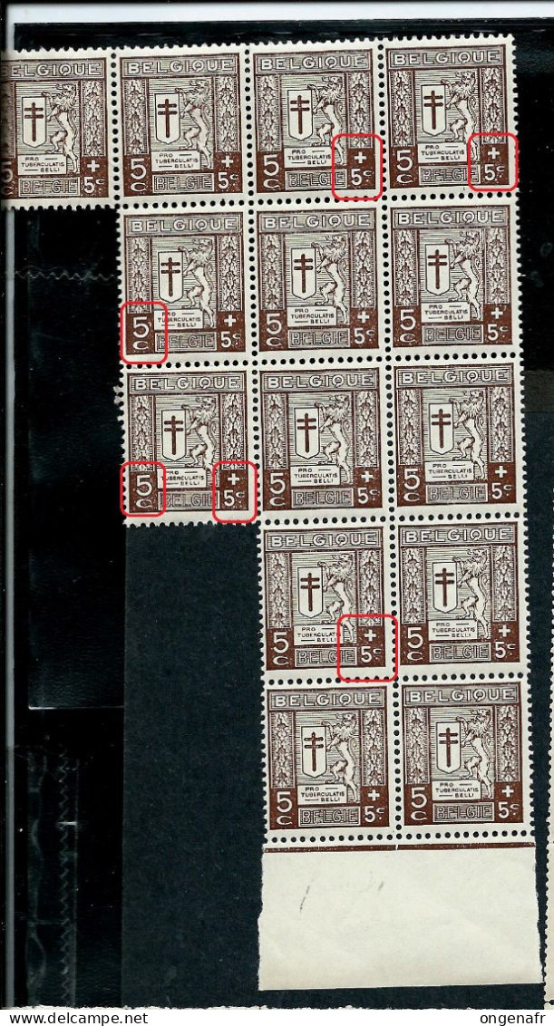 6 blocs  du n° 240 + CU Luppi- ** soit 126 timbres