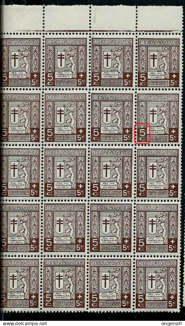 6 blocs  du n° 240 + CU Luppi- ** soit 126 timbres