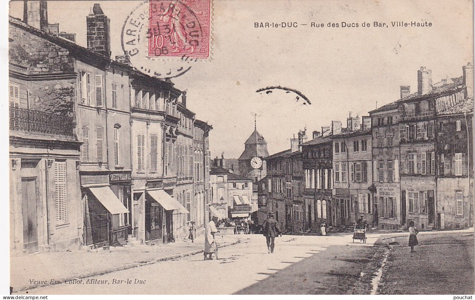 XU Nw-(55) BAR LE DUC - RUE DES DUCS DE BAR  , VILLE HAUTE - ANIMATION - COMMERCES - Bar Le Duc