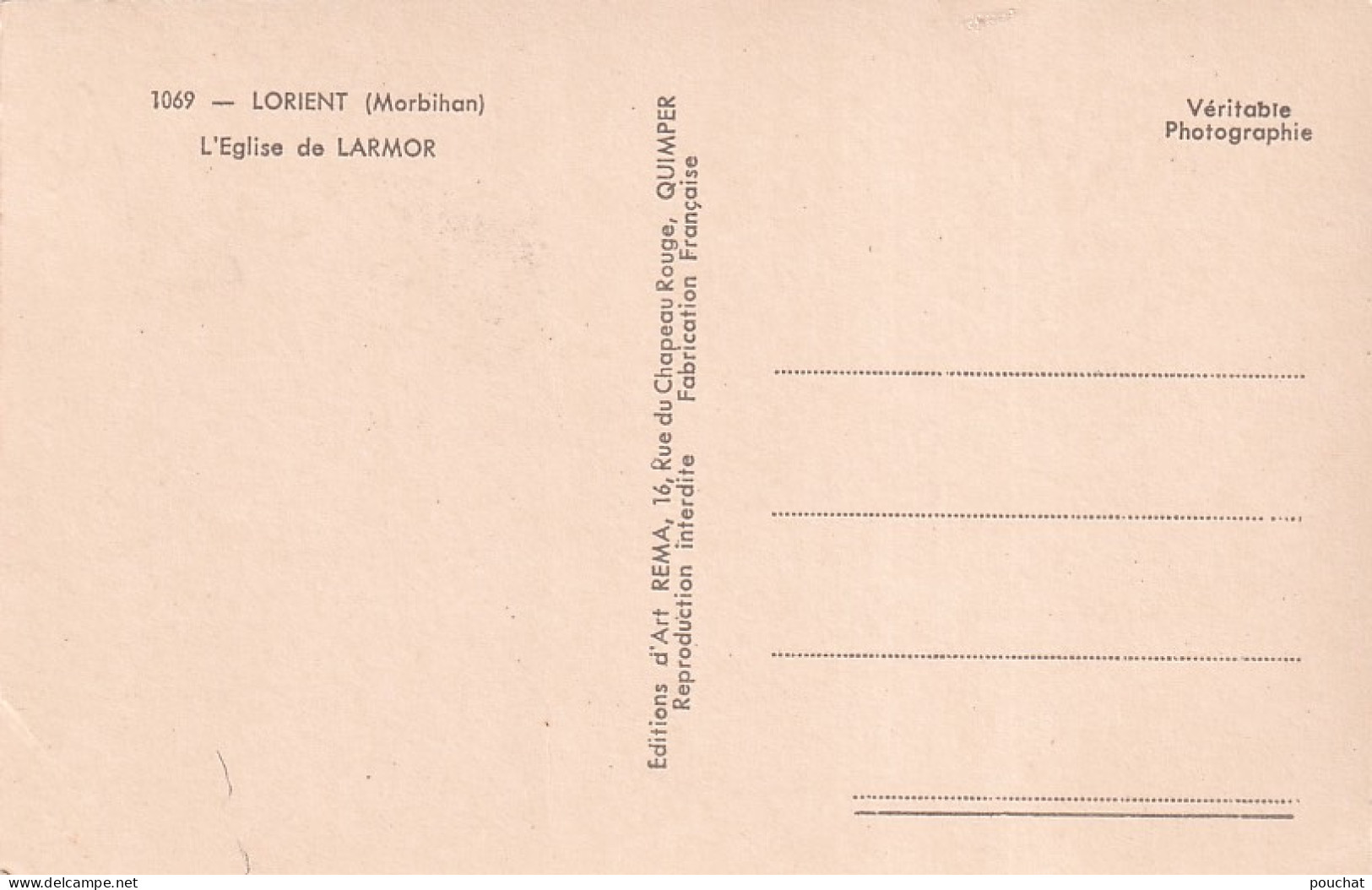 YO Nw-(56) LORIENT - L'EGLISE DE LARMOR - Lorient