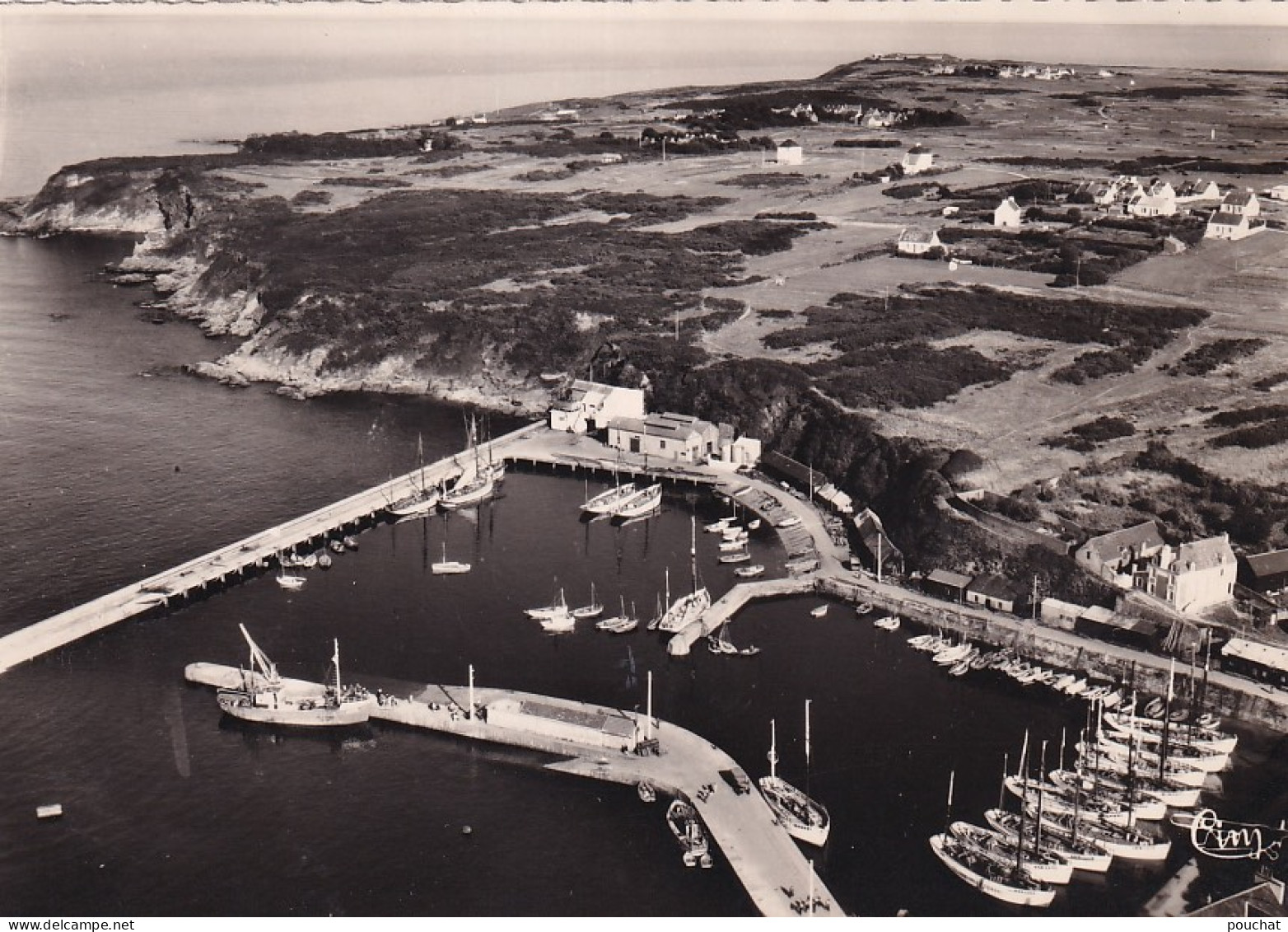 YO Nw-(56) ILE DE GROIX - PORT TUDY ET PEN LAN - VUE AERIENNE - Groix