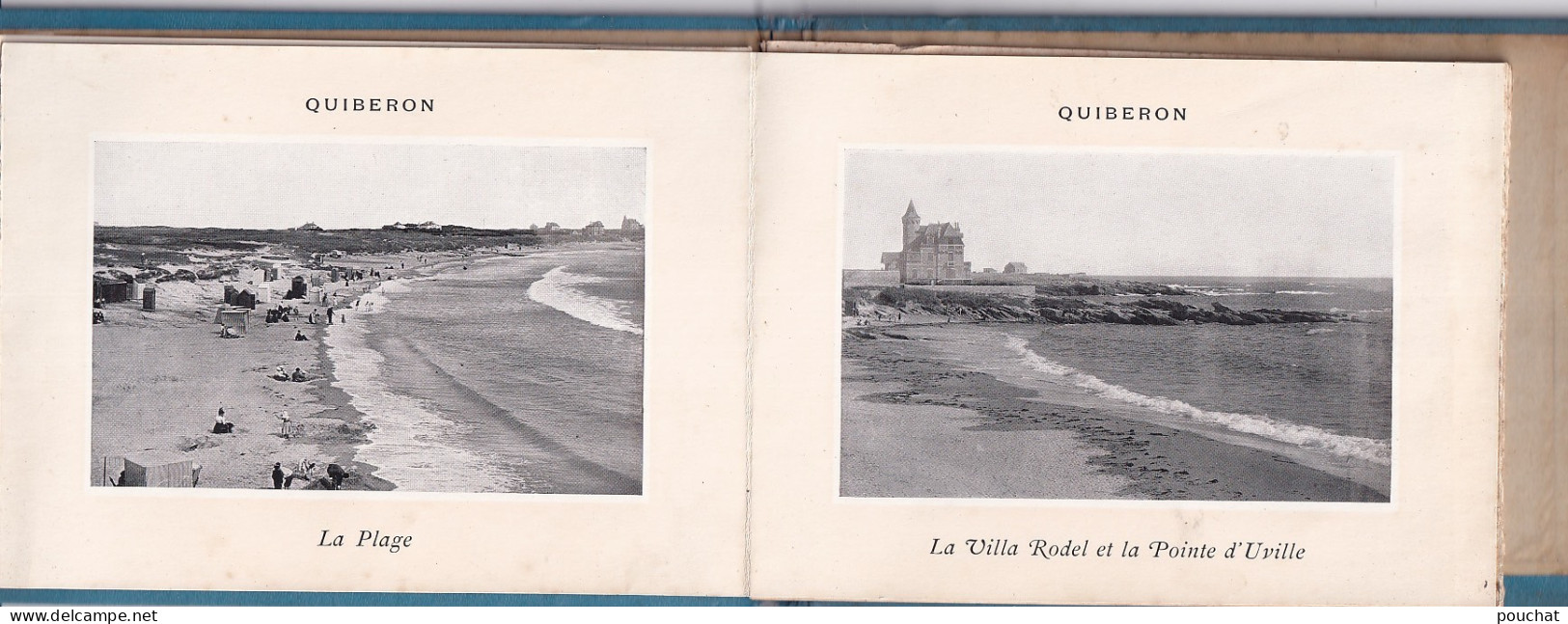 YO Nw-(56) PRESQU'ILE DE QUIBERON - LIVRET RIGIDE CARTONNE , DEPLIANT DE 12 VUES  - Tourisme