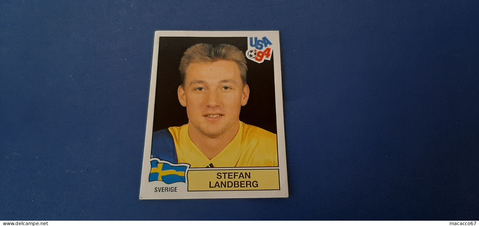 Figurina Panini WM USA 94 - 157 Landberg Svezia - Edition Italienne