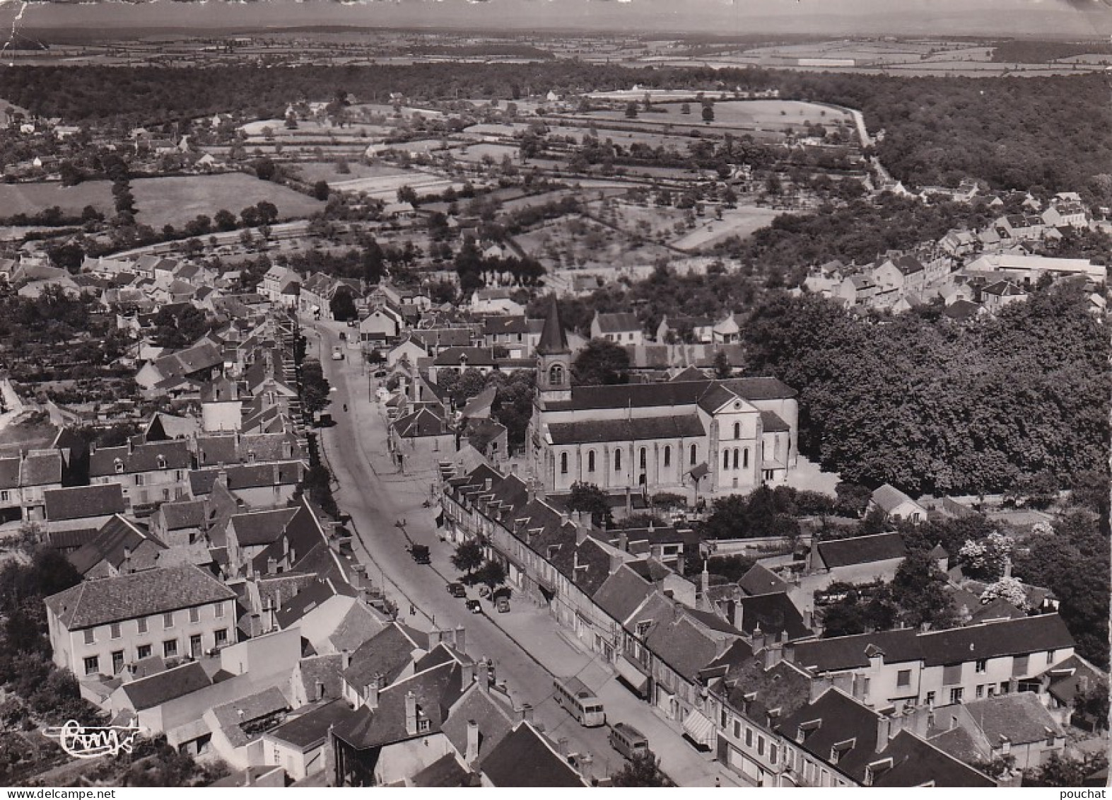 YO Nw-(58) LA MACHINE - VUE AERIENNE DU BOURG - La Machine