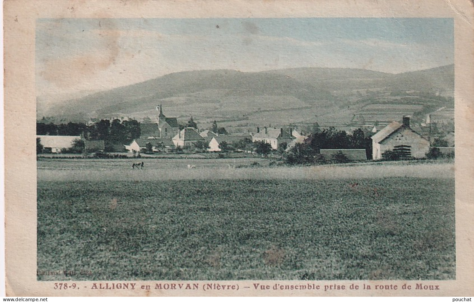 YO Nw-(58) ALLIGNY EN MORVAN - VUE D'ENSEMBLE PRISE DE LA ROUTE DE MOUX - Other & Unclassified