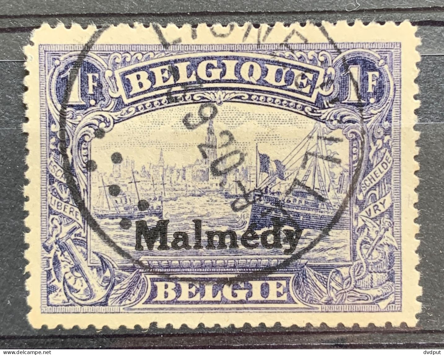 België, 1920, OC75, Gestempeld LIGNEUVILLE, OBP 19€ - OC55/105 Eupen & Malmédy