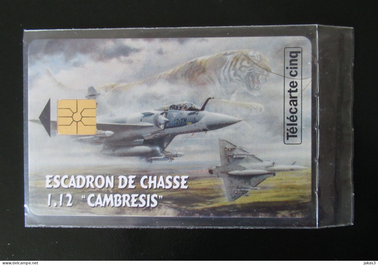 RARE TELECARTE 5 UNITES GN 235 ESCADRON CHASSE CAMBRESIS PARFAIT ETAT - 5 Unidades