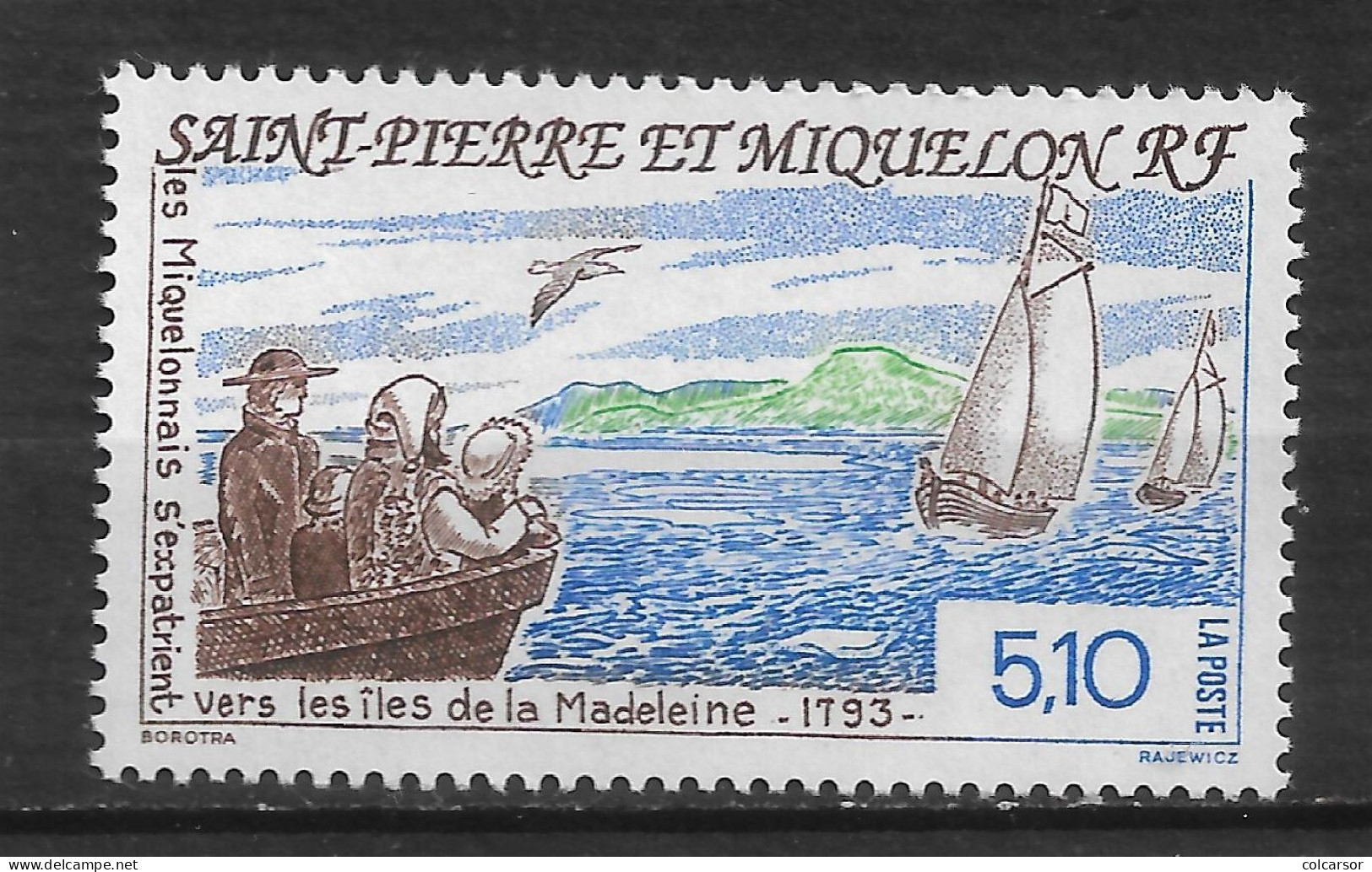 SAINT PIERRE ET MIQUELON N°   579 " ÎLES DE LA MADELAINE " - Nuevos