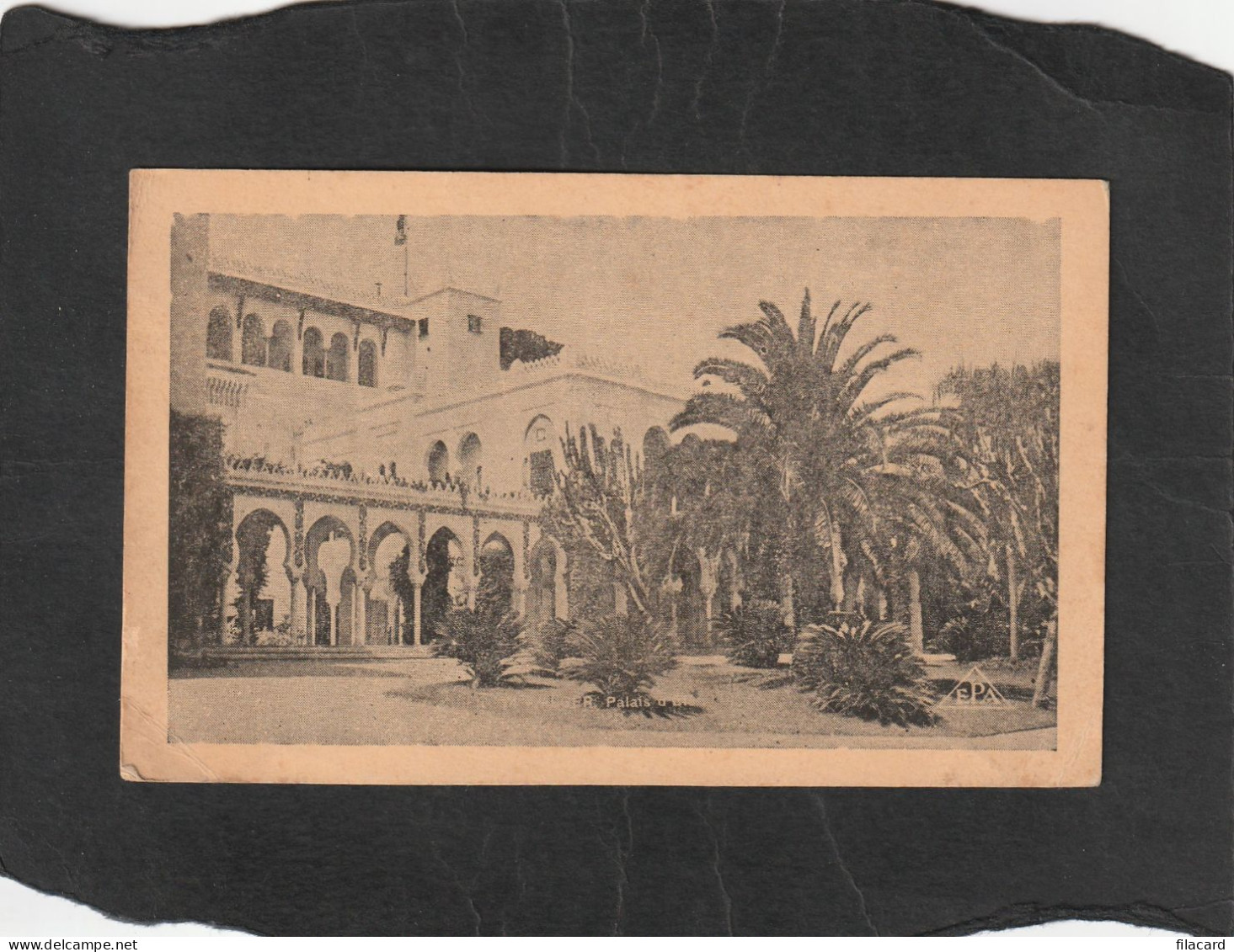 128762            Algeria,      Alger,      Palais  D"Ete,    VG   1945 - Algiers