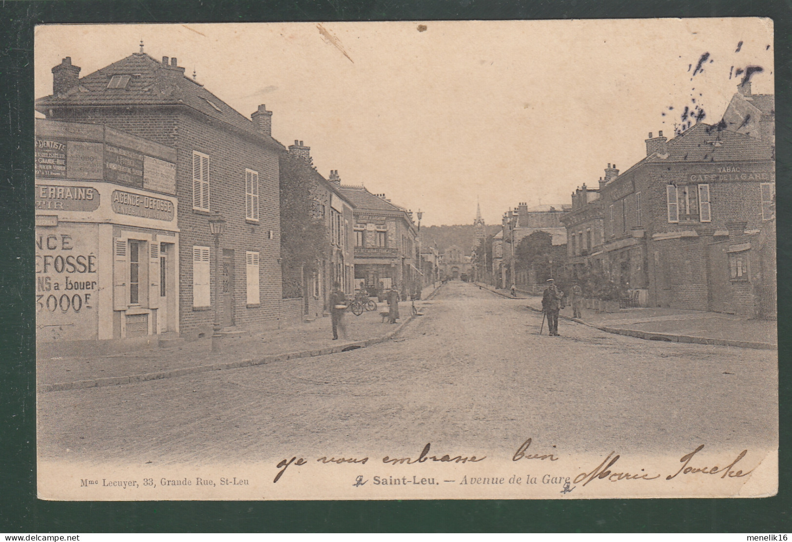 CP - 95 - Saint-Leu - Avenue De La Gare - Saint Leu La Foret