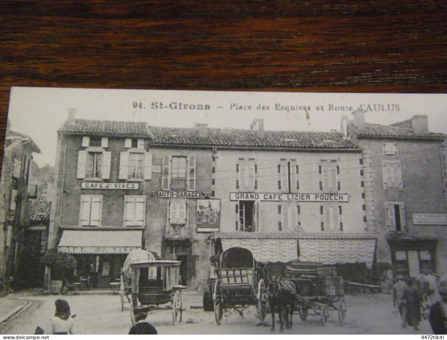 CPA - St Saint Girons (09) - Place Des Esquives - Route D'Aulus - Animation - 1910 - SUP (HV 55) - Saint Girons