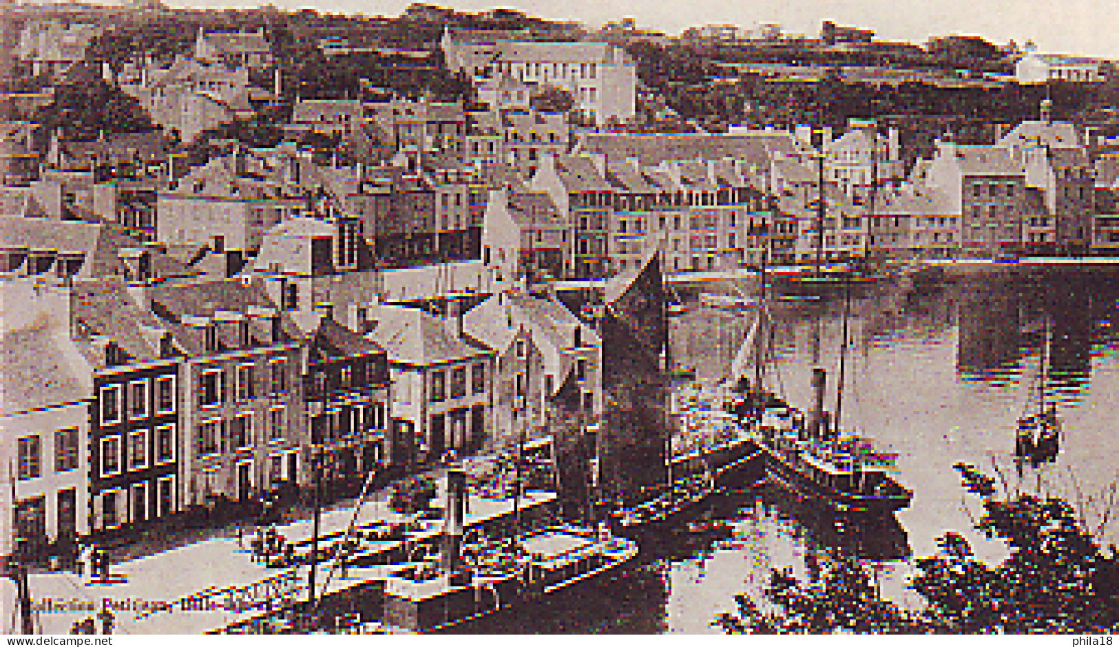 Belle Ile En Mer Vue Generale De Palais - Le Port - BATEAUX - VOILE - VAPEURS - Belle Ile En Mer