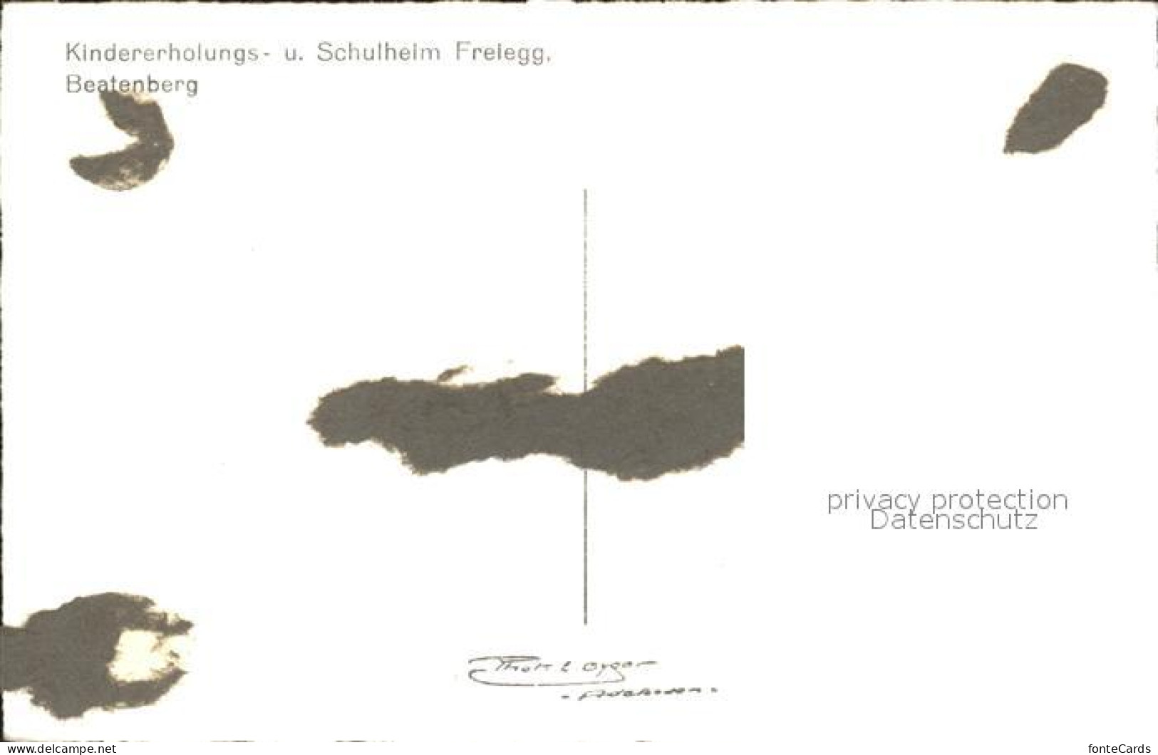 12023640 Beatenberg Kindererholungsheim Schulheim Freiegg Alpenpanorama Beatenbe - Sonstige & Ohne Zuordnung