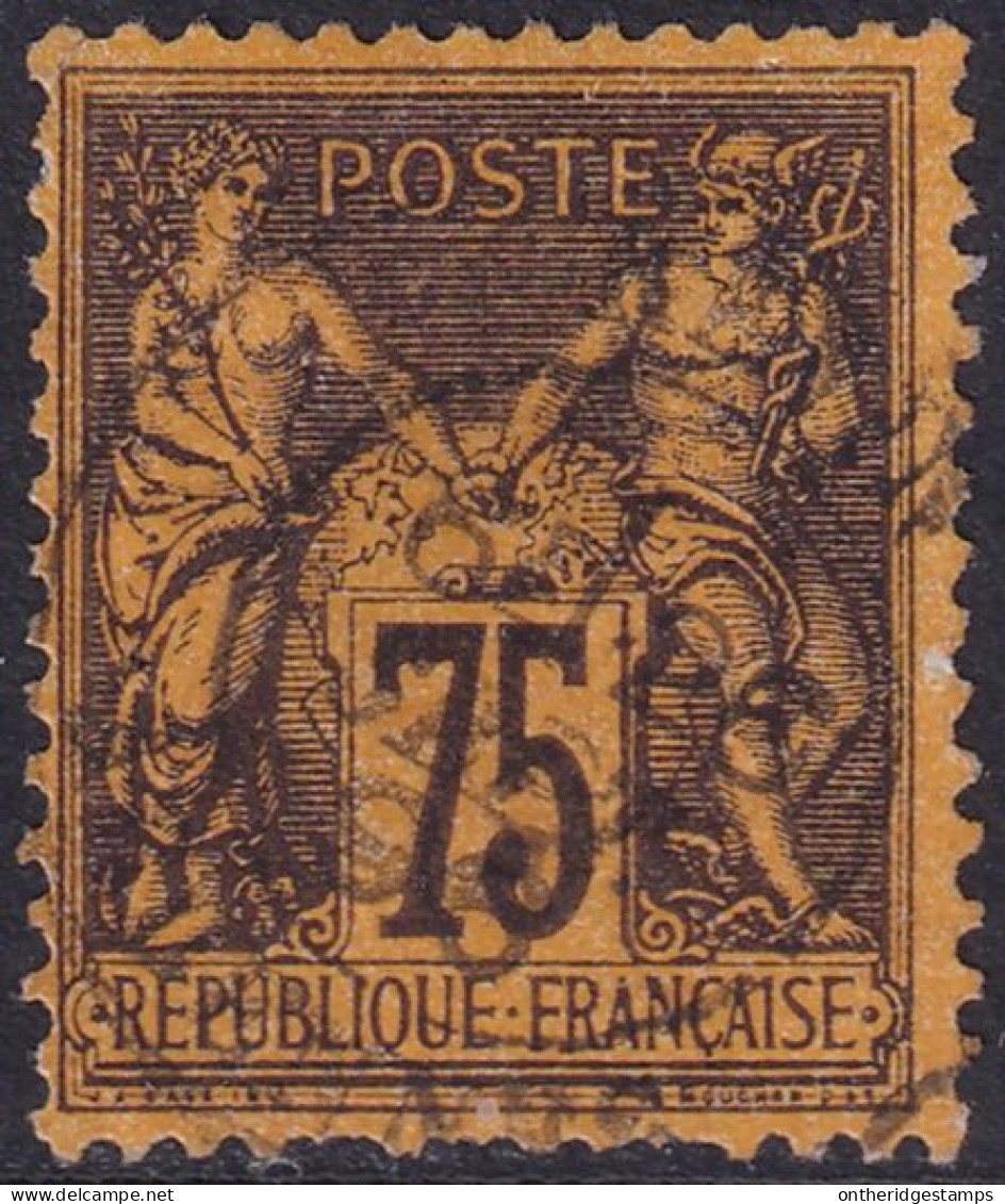 France 1890 Sc 102 Yt 99 Used - 1876-1898 Sage (Type II)