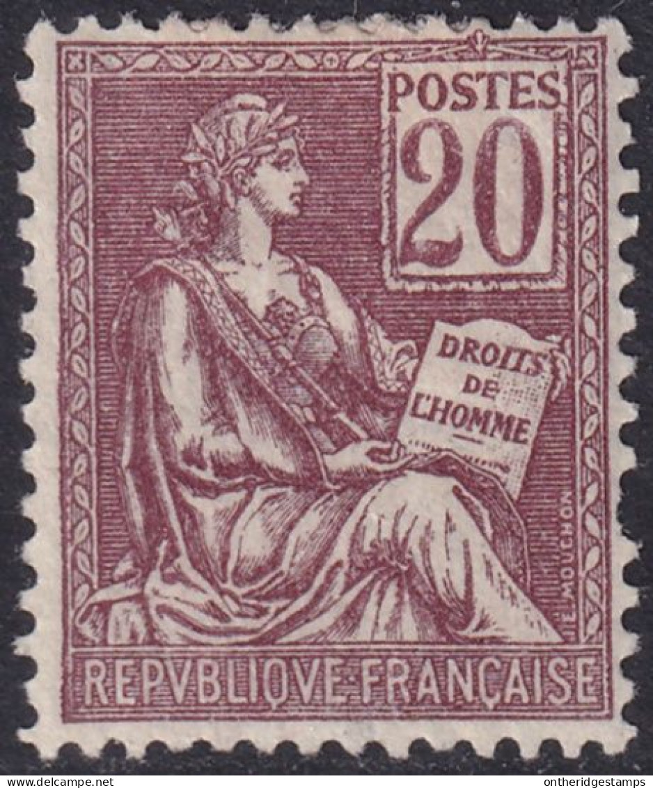 France 1900 Sc 118 Yt 113 MH* Missing Perf At Right - 1900-02 Mouchon