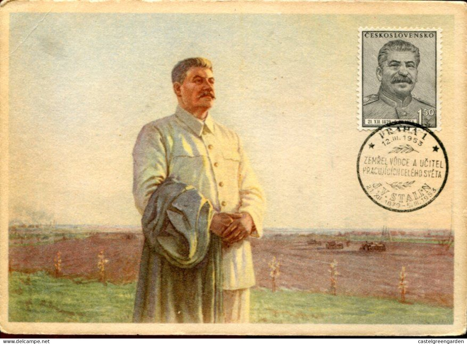 X0308 Ceskoslovensko, Maximum 1953 Josef  Stalin - Other & Unclassified