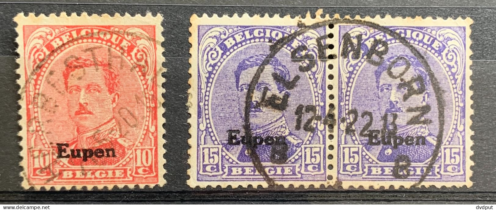 België, 1920, OC88/89, Gestempeld HERBESTHAL En ELSENBORN - OC55/105 Eupen & Malmédy