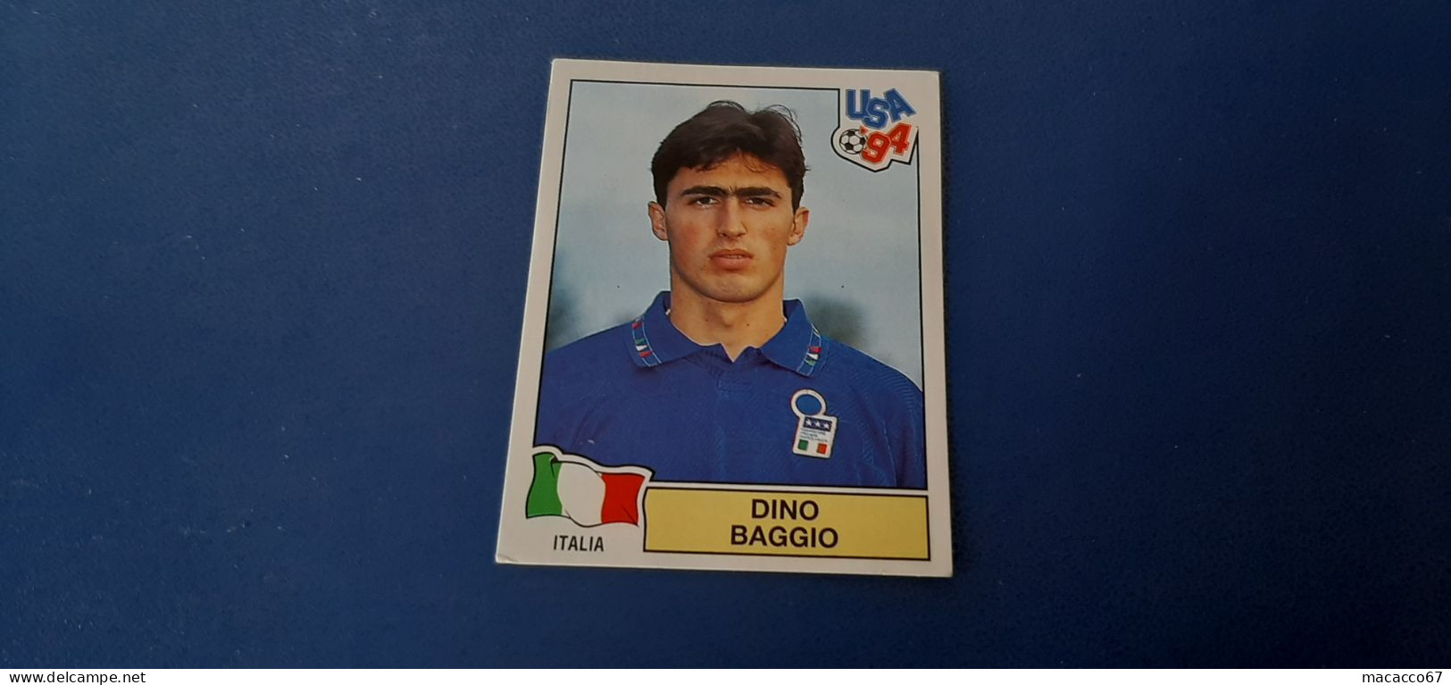 Figurina Panini WM USA 94 - 310 Dino Baggio Italia - Edición Italiana