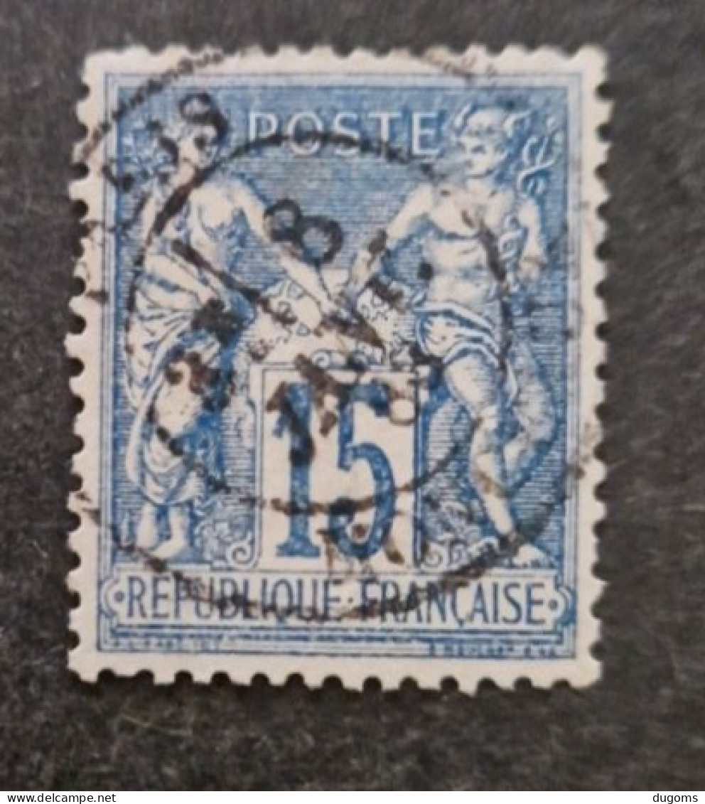 TYPE SAGE OBLITERATION PARIS MONCEAUX / ROMAIN / BUREAU 66 - 1876-1898 Sage (Type II)