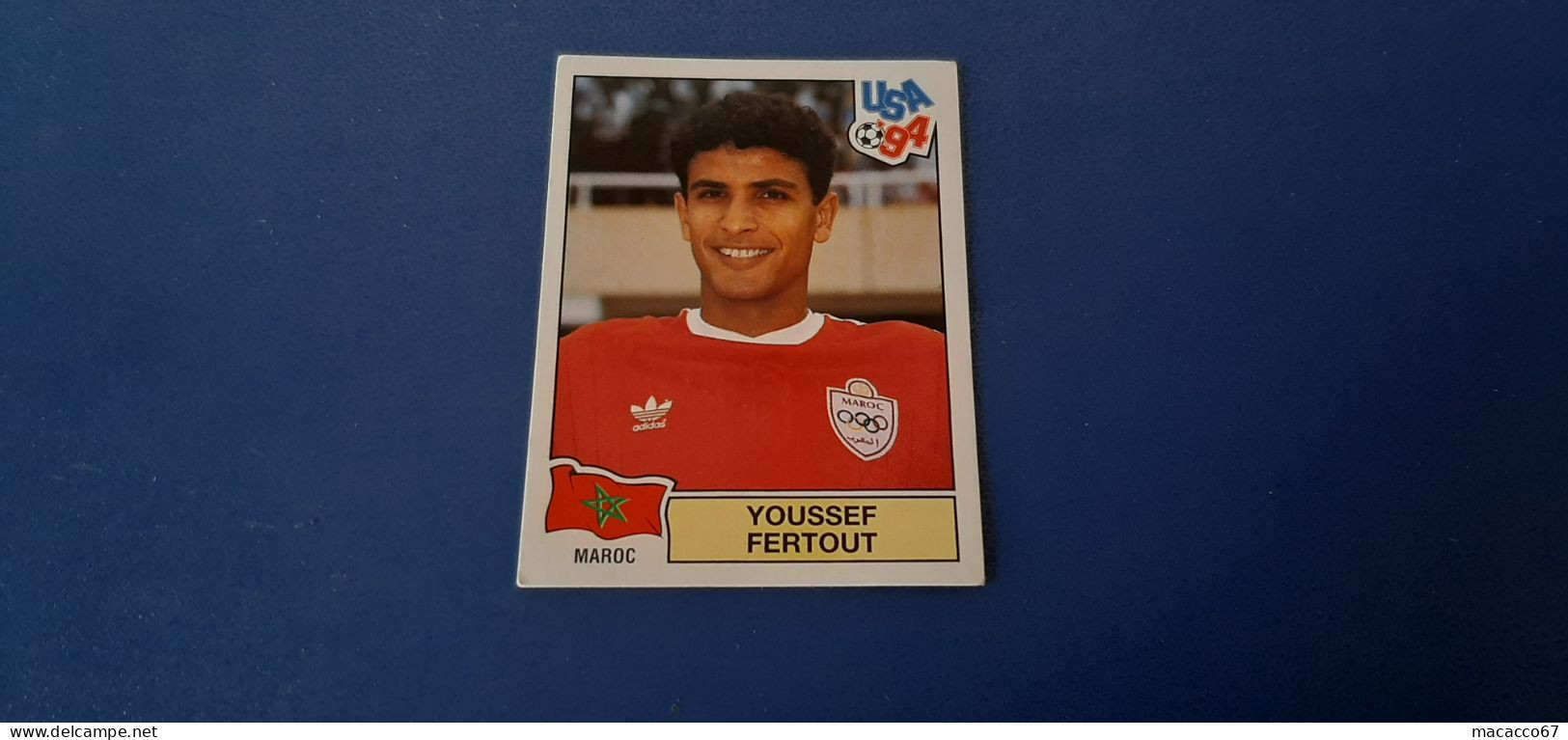 Figurina Panini WM USA 94 - 413 Faertout Marocco - Italiaanse Uitgave