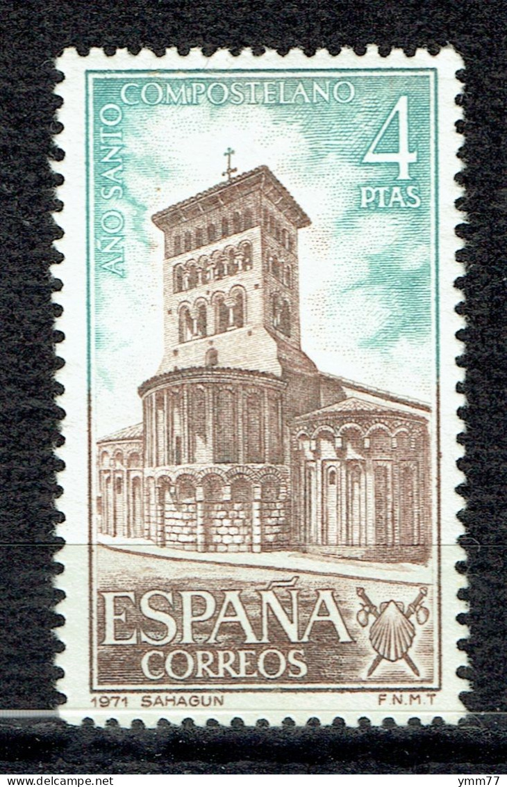 Année De Saint-Jacques De Compostelle : Eglise San Tirso à Sabagun - Unused Stamps