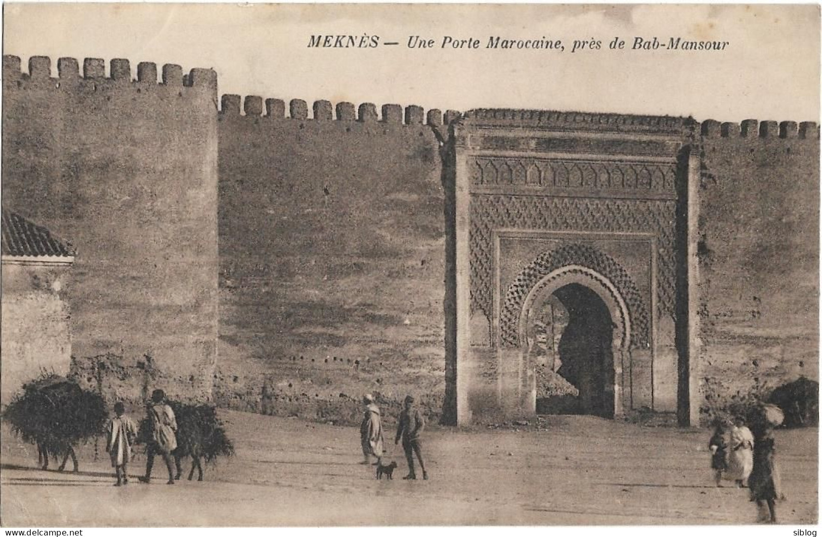 CPA - Une Porte Marocaine, Près De Bab-Mansour - Meknes