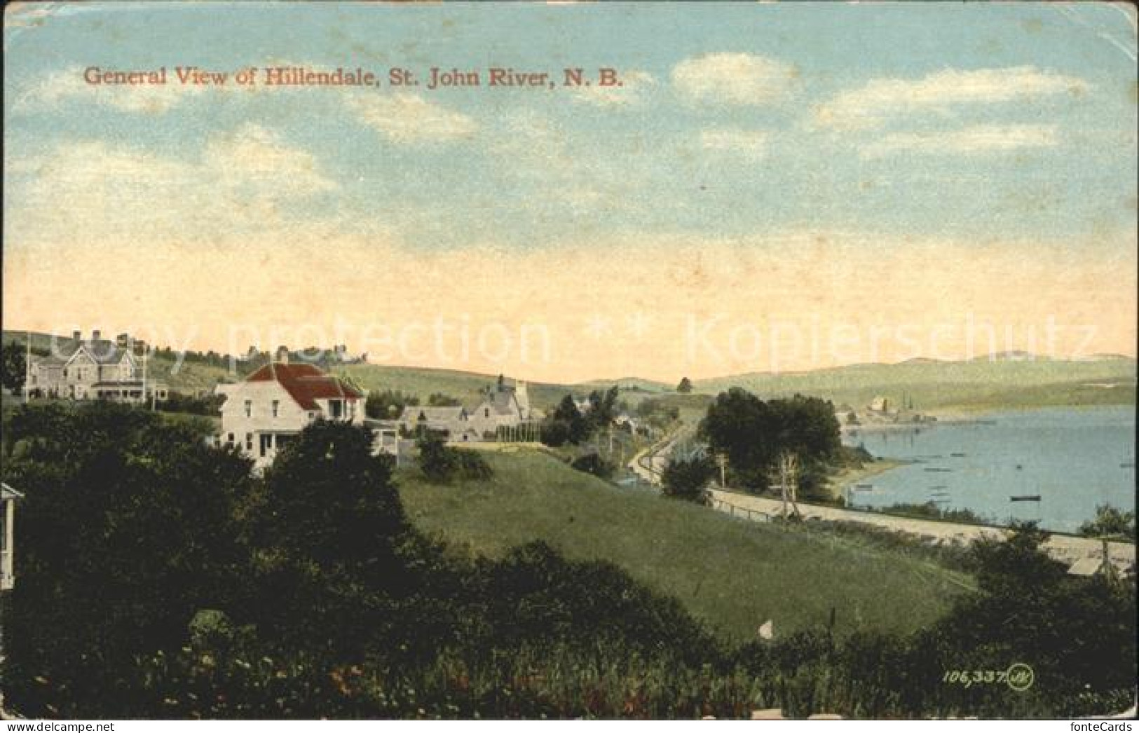 12021002 Hillendale General View St John River Brockville - Zonder Classificatie