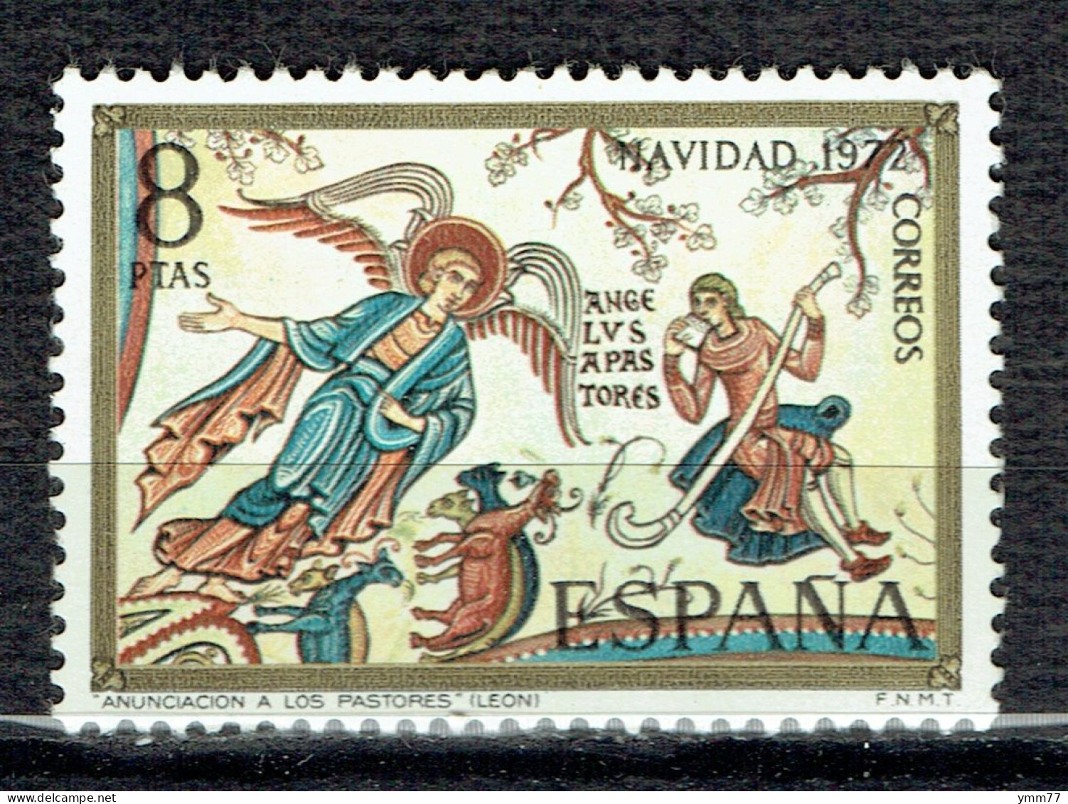Noël. Sujets De La Basilique Royale De San Isidoro De Léon : Annonciation - Unused Stamps
