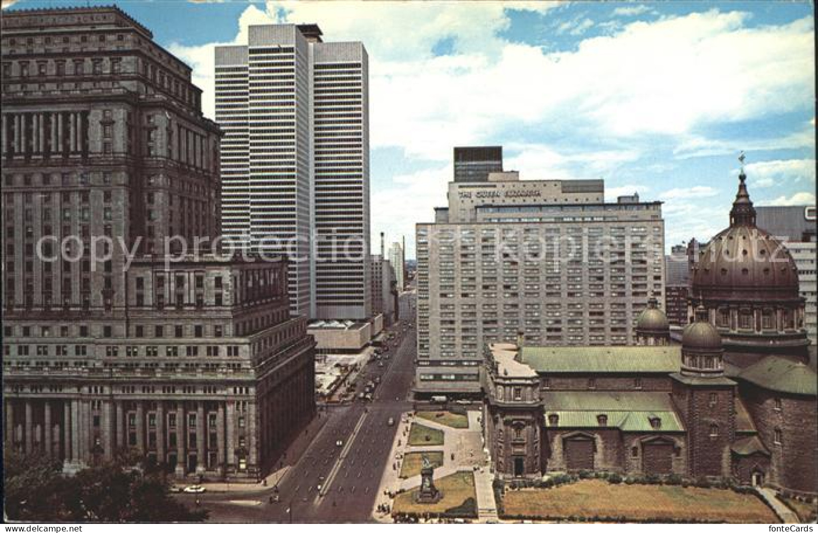 12020982 Montreal Quebec Dorchester Street Looking East Skyscraper Montreal - Zonder Classificatie