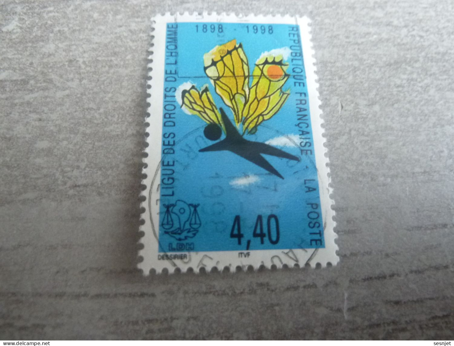 Centenaire De La Ligue Des Droits De L'Homme - 4f.40 - Yt 3149 - Multicolore - Oblitéré - Année 1998 - - Used Stamps