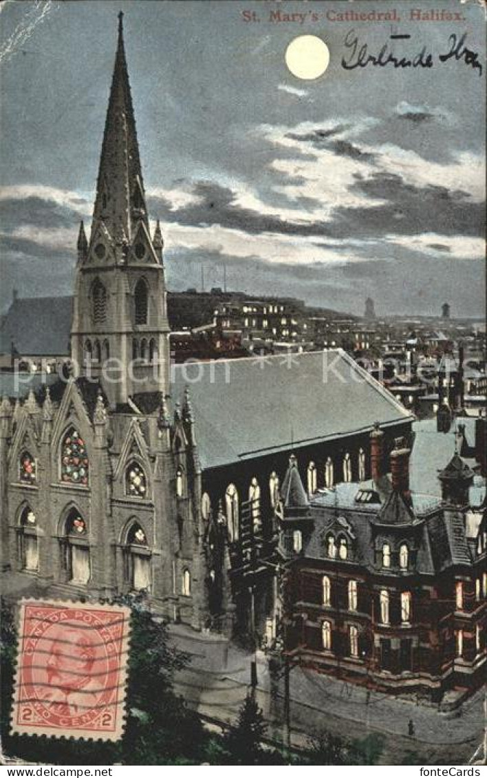 12020968 Halifax Nova Scotia St Marys Cathedral Moonlight Brockville - Ohne Zuordnung