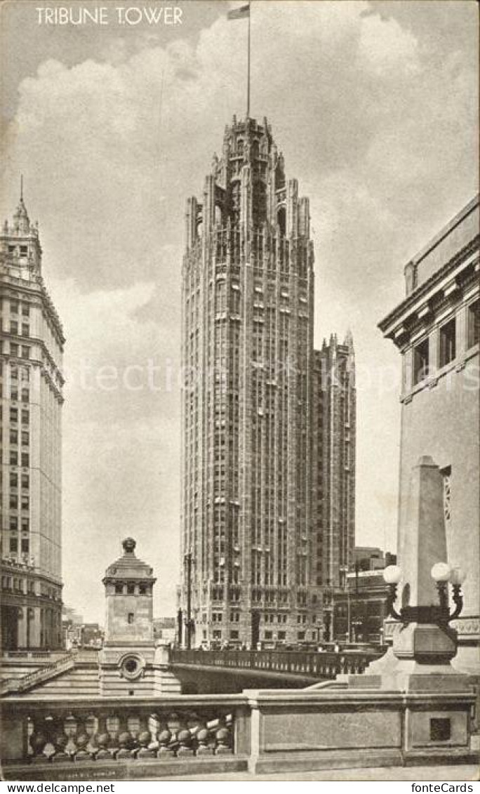 12020945 Chicago_Illinois Tribune Tower Skyscraper - Andere & Zonder Classificatie