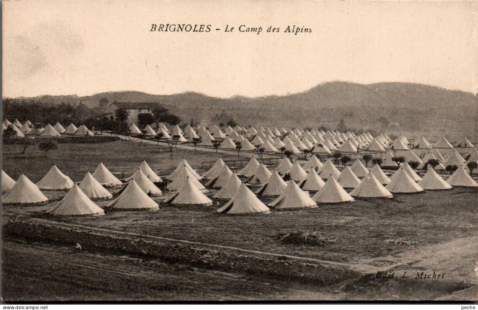 N°1467 W -cpa Brignoles -le Camp Des Alpins- - Brignoles