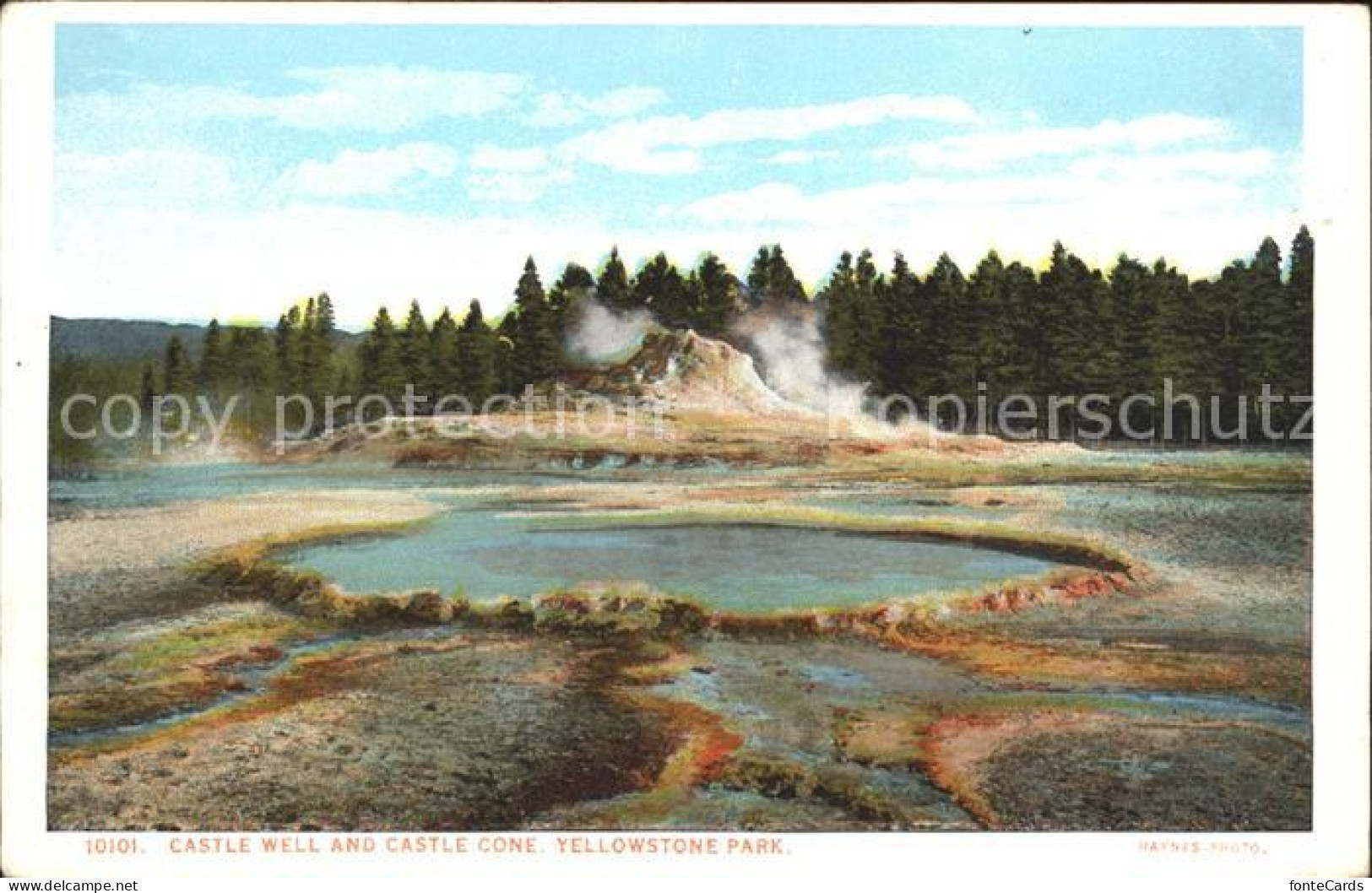 12020930 Yellowstone_National_Park Castle Well And Castle Geyser Cone - Altri & Non Classificati