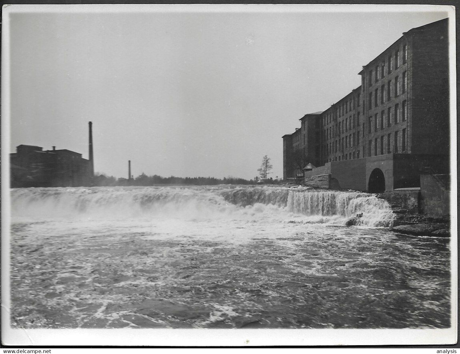 Estonia Factory Building River Waterfall 3 Old Original Real Photos Pre 1940 By Parikas - Estonie