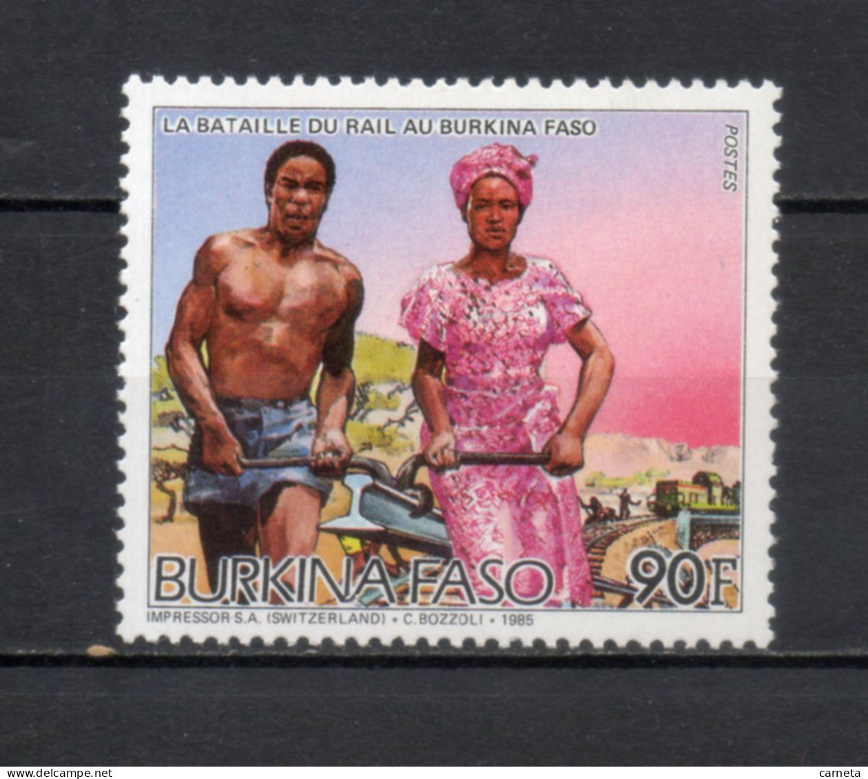 BURKINA FASO  N° 690    NEUF SANS CHARNIERE  COTE  1.00€  TRAIN POSSEURS DE RAILS - Burkina Faso (1984-...)